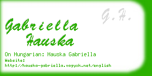 gabriella hauska business card